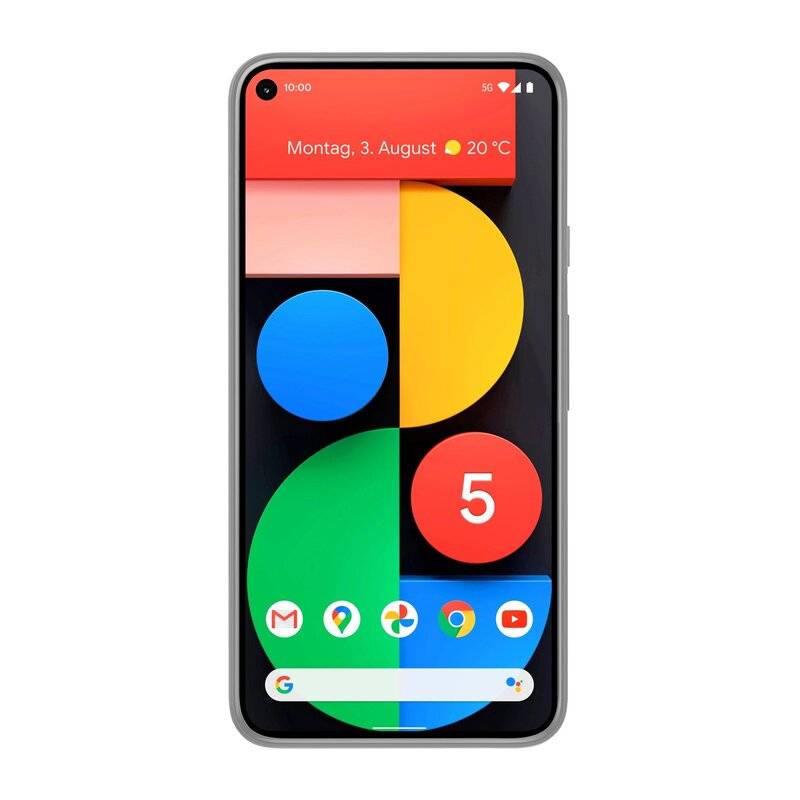 cofi1453® Silikon Hülle Basic kompatibel mit Google Pixel 5 XL Case TPU Soft Handy Cover Schutz Transparent