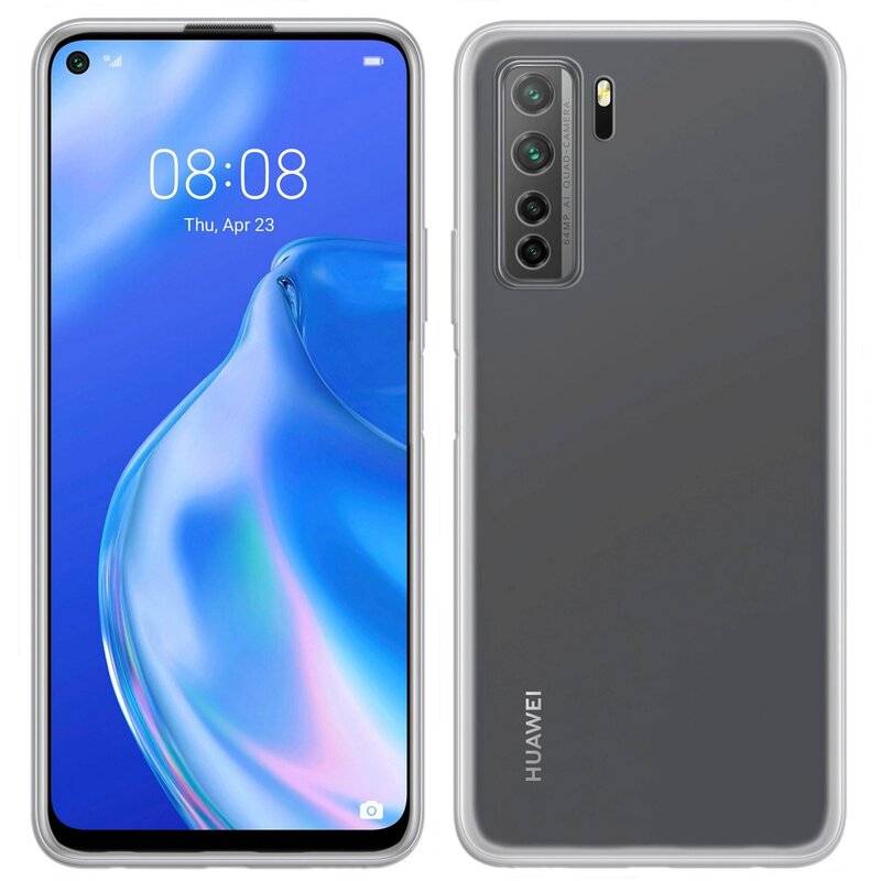 cofi1453® Silikon Hülle Basic kompatibel mit HUAWEI P40 LITE 5G Case TPU Soft Handy Cover Schutz Transparent