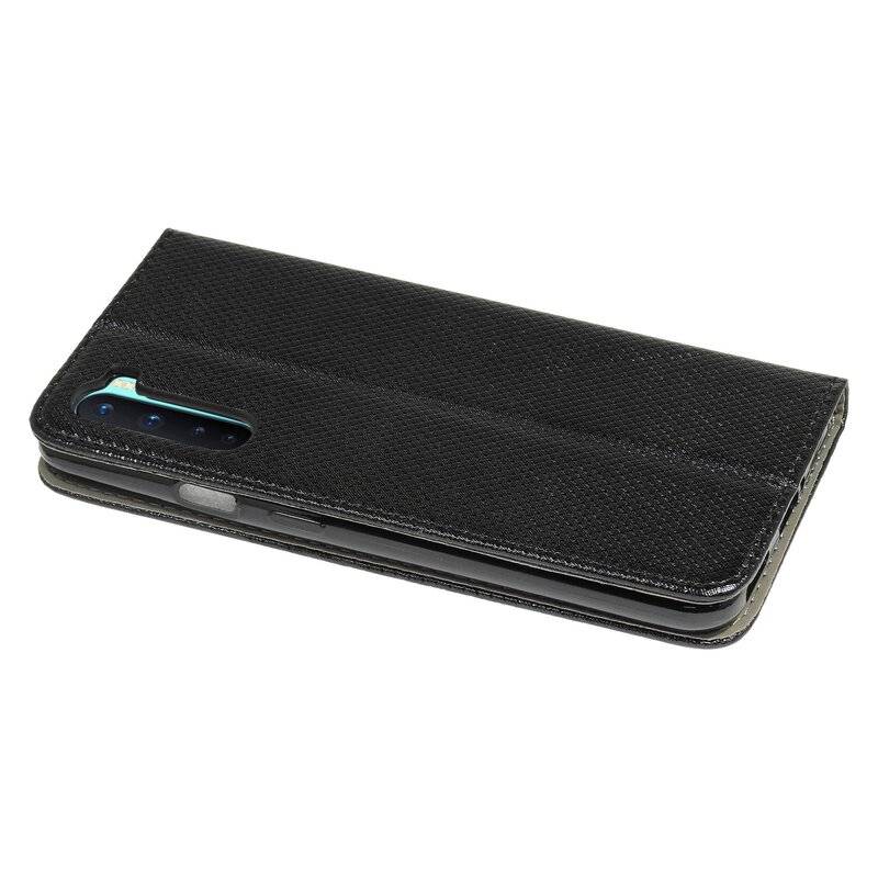 Buchtasche "Smart" für OnePlus Nord Handyhülle Etui Brieftasche Schutzhülle mit Standfunktion, Kartenfach Schwarz