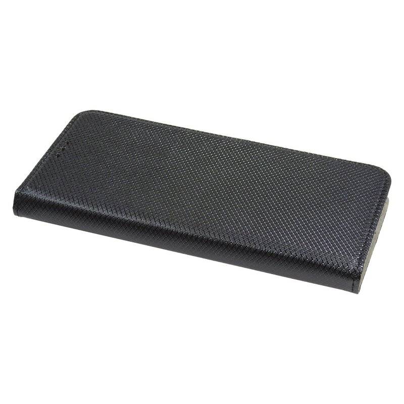Buchtasche "Smart" für SAMSUNG GALAXY A42 5G Handyhülle Schutzhülle mit Standfunktion, Kartenfach Schwarz