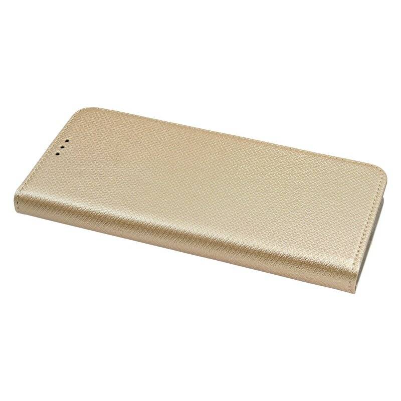 Buchtasche "Smart" für SAMSUNG GALAXY A42 5G Handyhülle Etui Brieftasche Schutzhülle mit Standfunktion, Kartenfach Gold