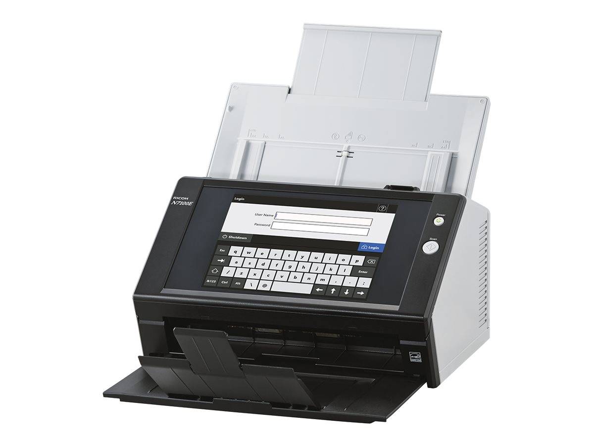 Ricoh Image Scanner N7100E - Dokumentenscanner - Dual CIS - Duplex - 216 x 355.6 mm - 600 dpi x 600 dpi - bis zu 25 Seit