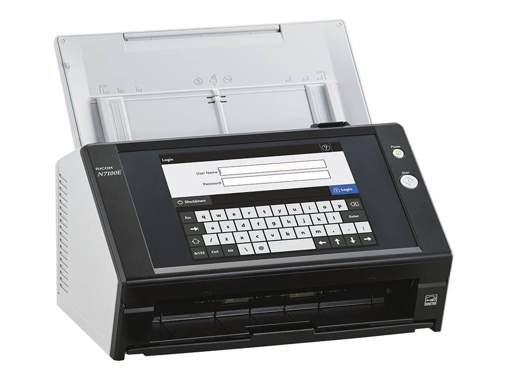 Ricoh Image Scanner N7100E - Dokumentenscanner - Dual CIS - Duplex - 216 x 355.6 mm - 600 dpi x 600 dpi - bis zu 25 Seit
