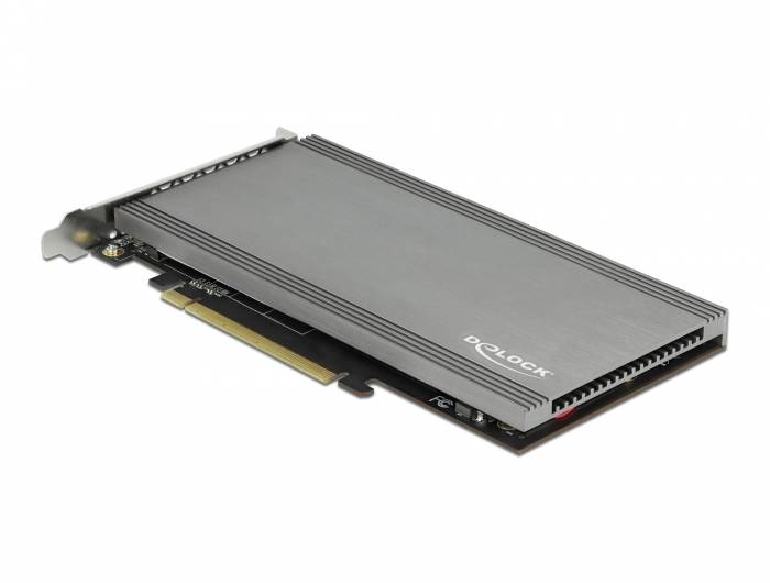 DeLOCK PCI Express x16 Card to 4 x internal NVMe M.2 Key M