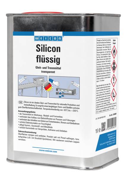 WEICON Silicon | Gleit- und Trennmittel | 1 L | farblos, transparent