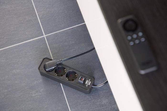 Steckdosenleiste Ecolor 3-fach Kabel-L.1,5m schwarz m.Kinderschutz BRENNENSTUHL