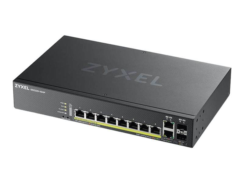 Zyxel GS2220-10HP - Switch - managed - 8 x 10/100/1000 (PoE+)