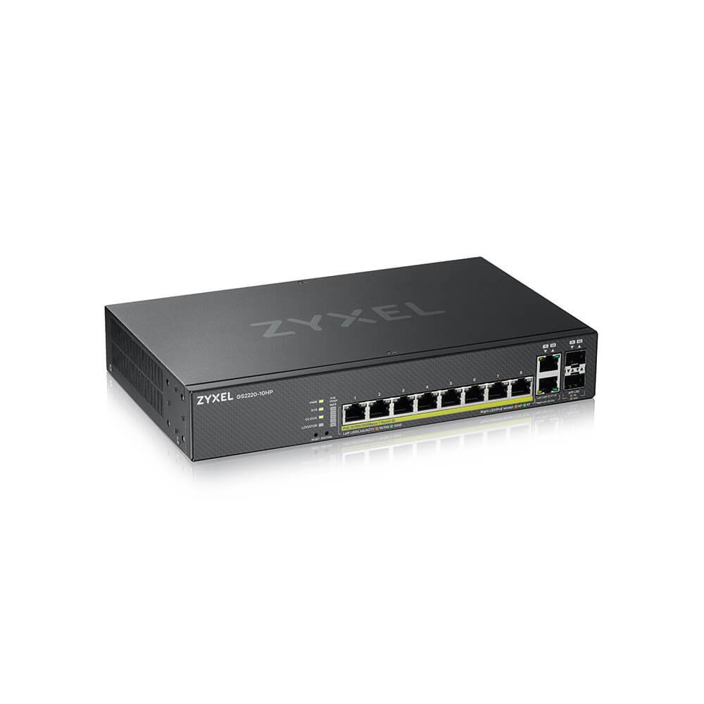 Zyxel GS2220-10HP - Switch - managed - 8 x 10/100/1000 (PoE+)