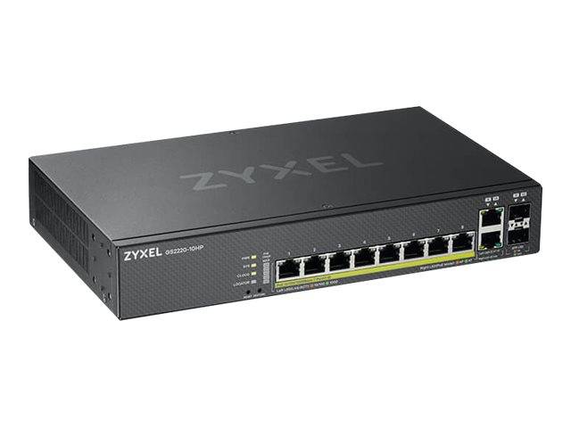 Zyxel GS2220-10HP - Switch - managed - 8 x 10/100/1000 (PoE+)