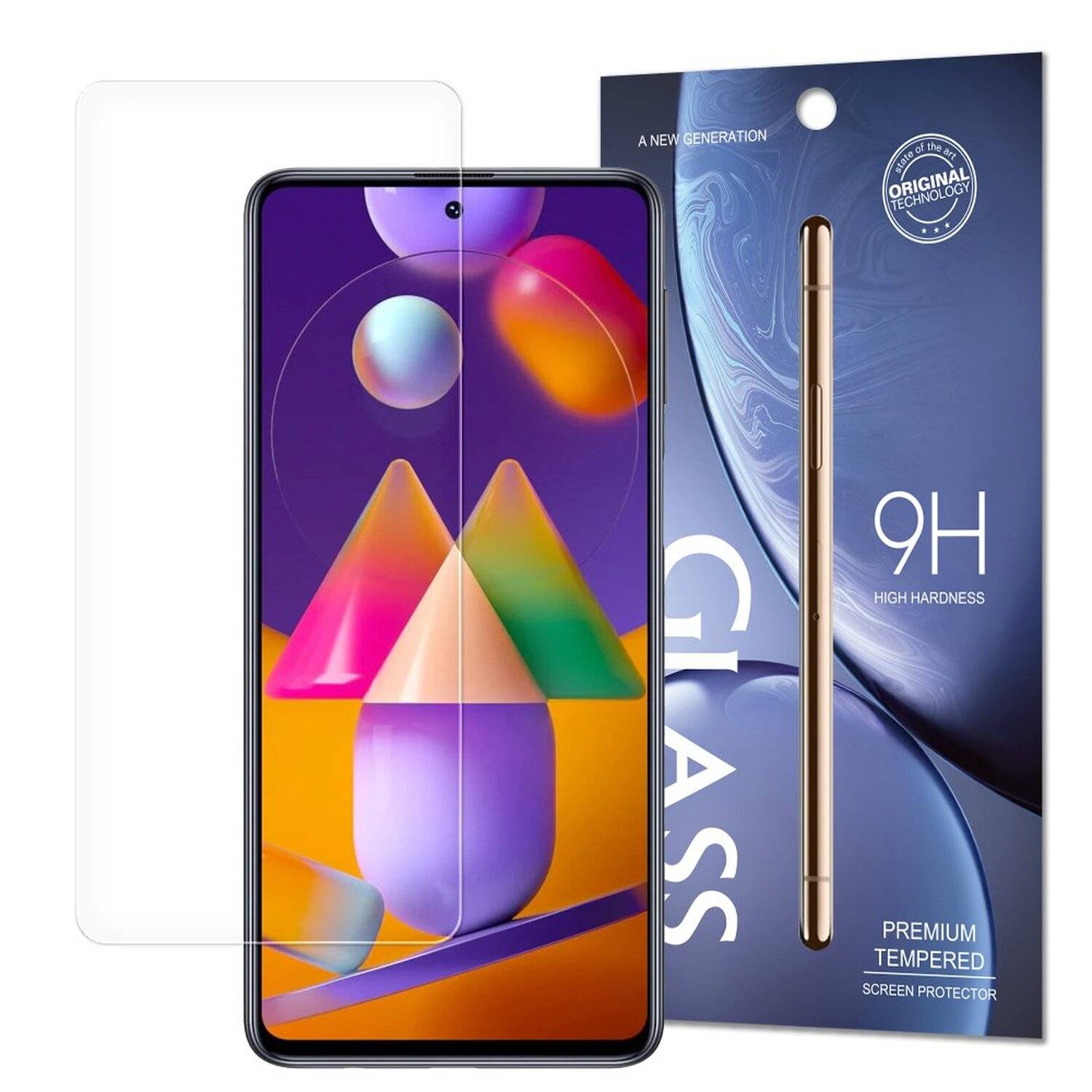 cofi1453® Schutzglas 9H kompatibel mit Samsung Galaxy M51 (M515F) Displayschutzfolie Schutzfolie Passgenau Glas