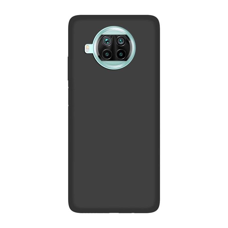 cofi1453® Silikon Hülle Basic kompatibel mit XIAOMI MI 10T LITE Case TPU Soft Handy Cover Schutz Schwarz