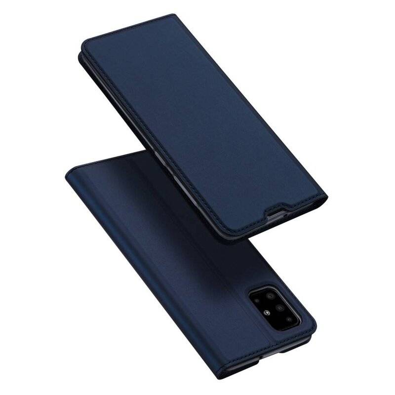 Buchtasche"Dux Ducis" für SAMSUNG GALAXY M51 (M515F) Handyhülle Etui Schutzhülle mit Standfunktion, Kartenfach Blau