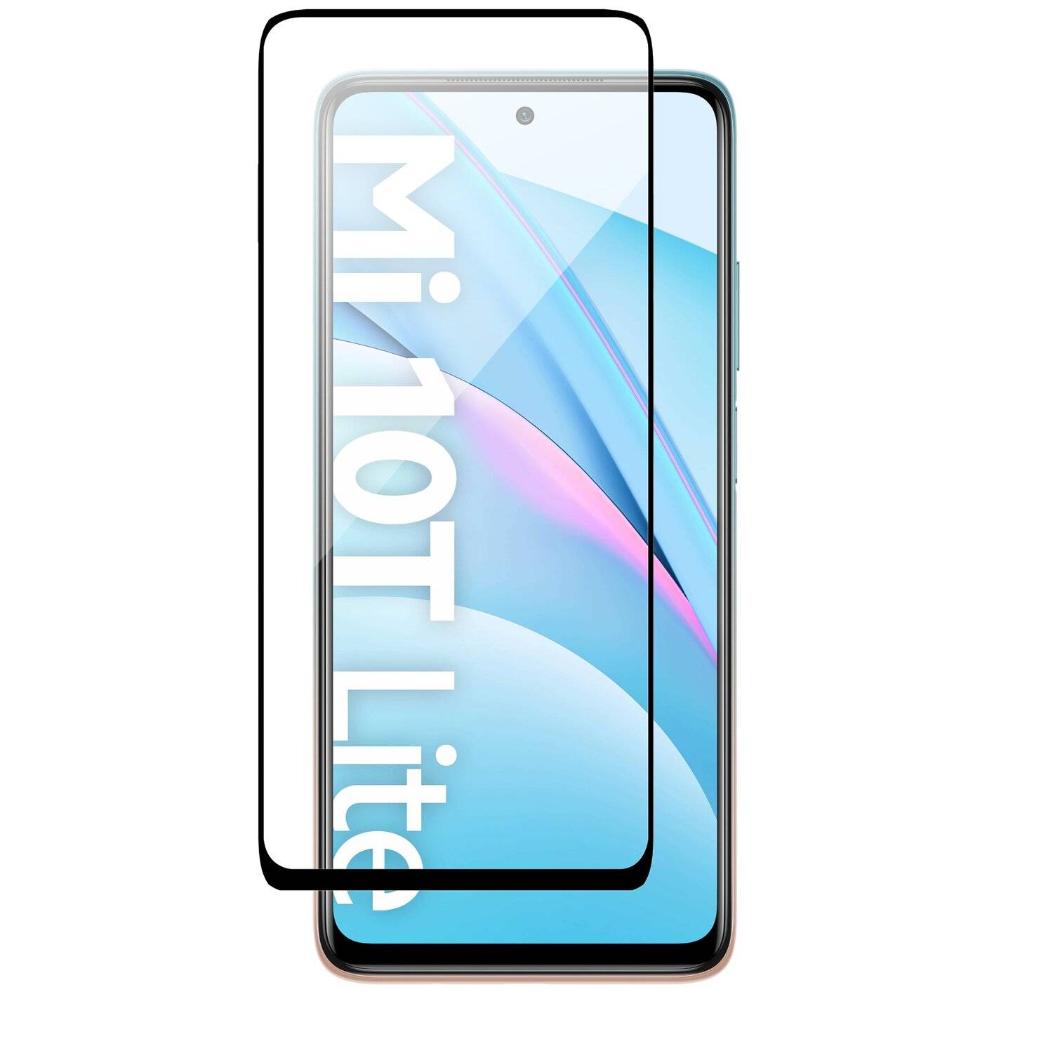 cofi1453® 5D Schutz Glas kompatibel mit XIAOMI MI 10T LITE Curved Schutz Folie Vollständig Klebend und Abdeckung