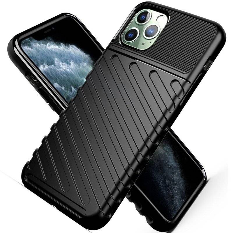 Hybrid Armor Etui SchutzHülle "Thunder" Bumper Cover Handyhülle Matt Robust Rutschfest für Samsung Galaxy M51 (M515F)