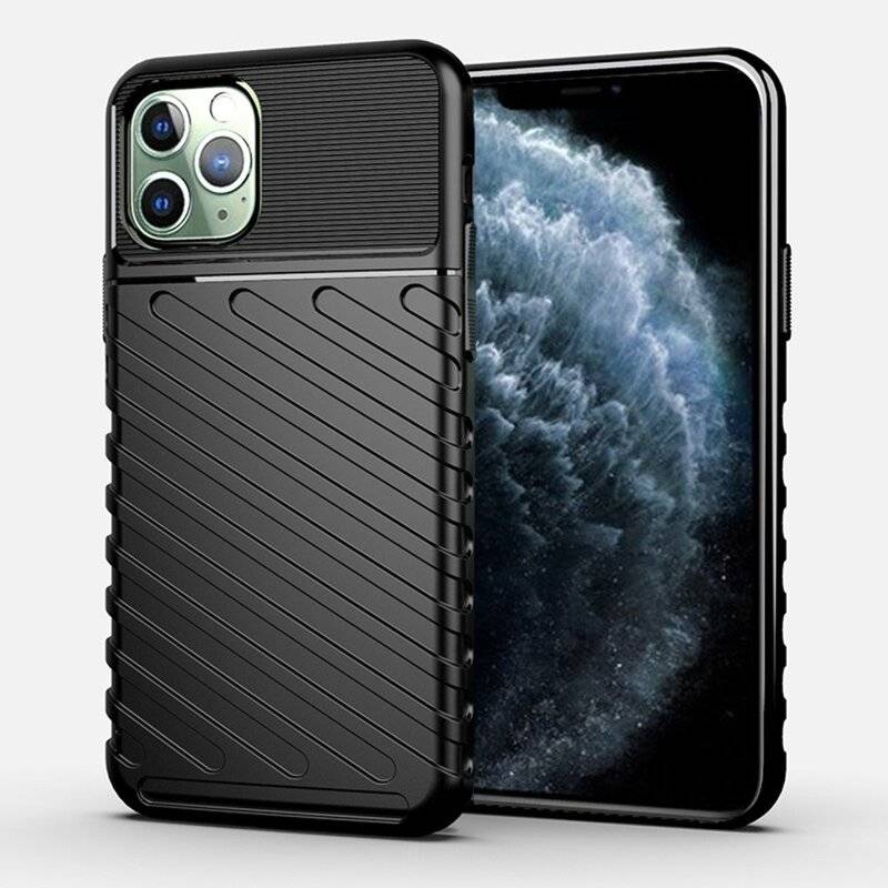 Hybrid Armor Etui SchutzHülle "Thunder" Bumper Cover Handyhülle Matt Robust Rutschfest für Samsung Galaxy M51 (M515F)