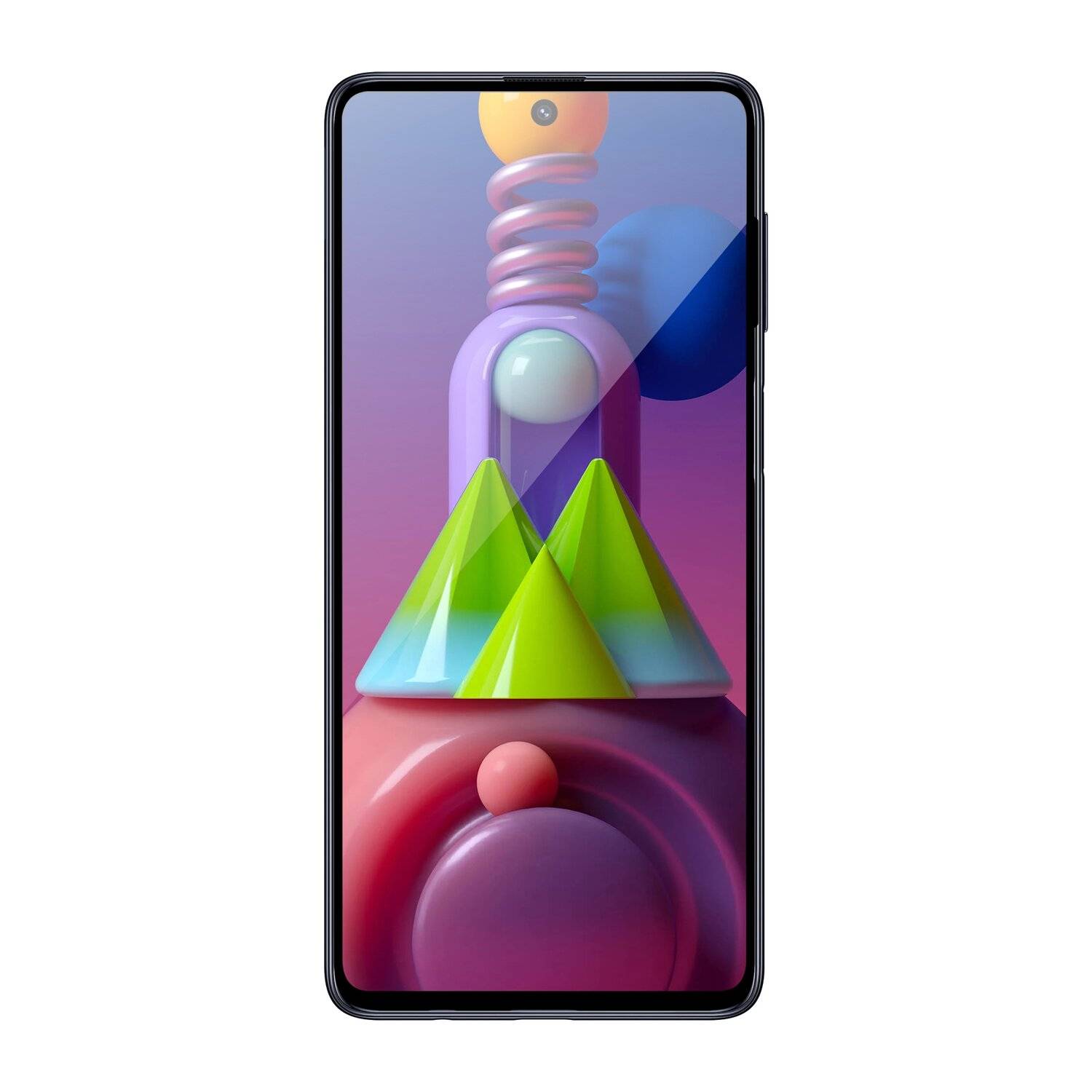 cofi1453® 5D Schutz Glas kompatibel mit SAMSUNG GALAXY M51 (M515F) Curved Schutz Folie Vollständig Klebend und Abdeckung
