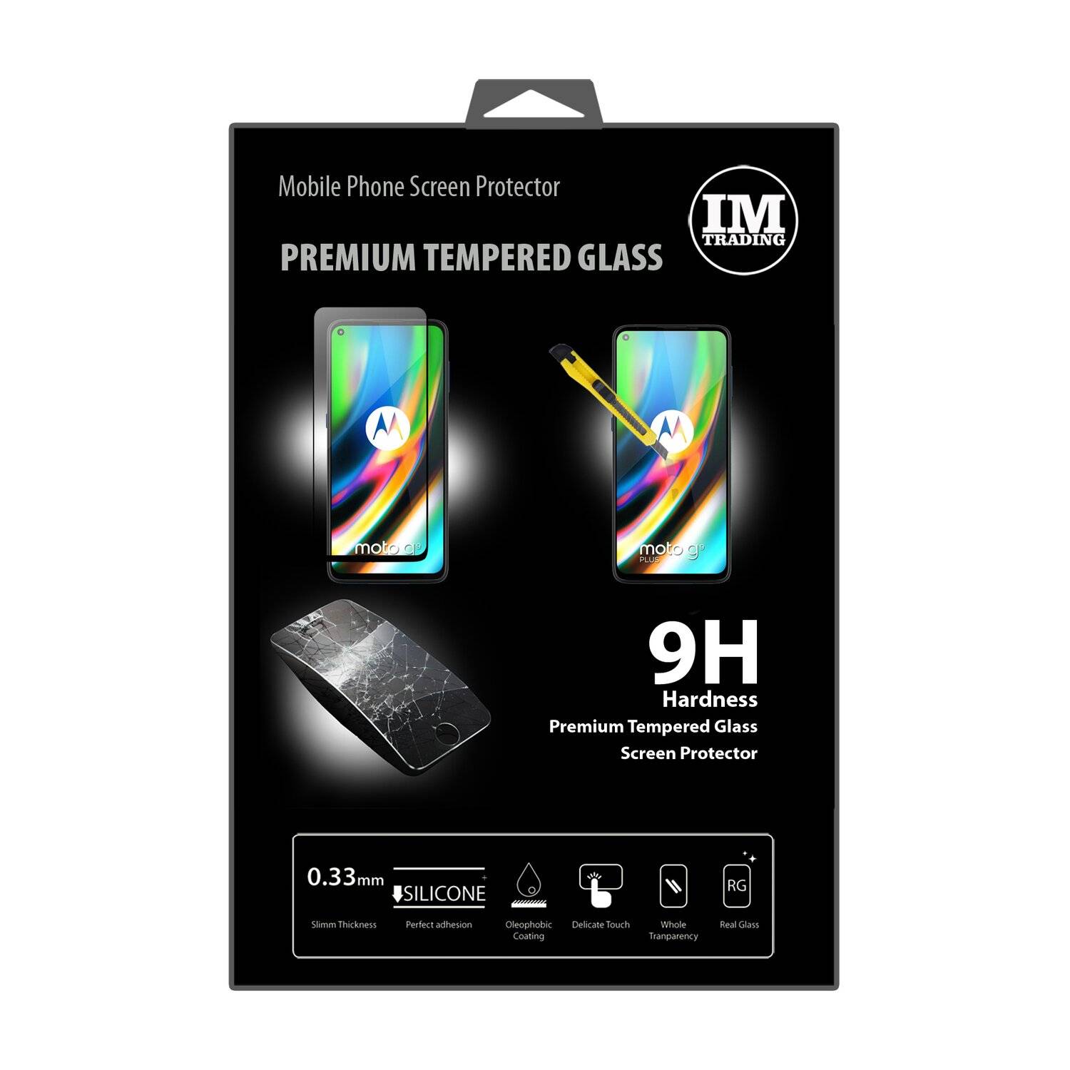 cofi1453® 5D Schutz Glas kompatibel mit MOTOROLA MOTO G9 PLUS Curved Schutz Folie Vollständig Klebend und Abdeckung