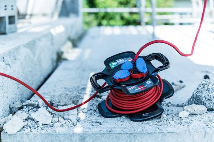 Kabelhaspel X-Gum 3-fach Kabel-L.10m IP44 m.Kinderschutz Brennenstuhl