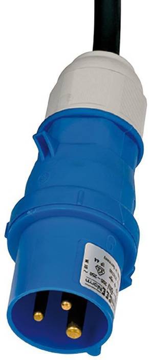 CEE-Verlängerungskabel H07RN-F 3G1,5 Kabel-L.10m IP44 Gummi-Neopren schwarz