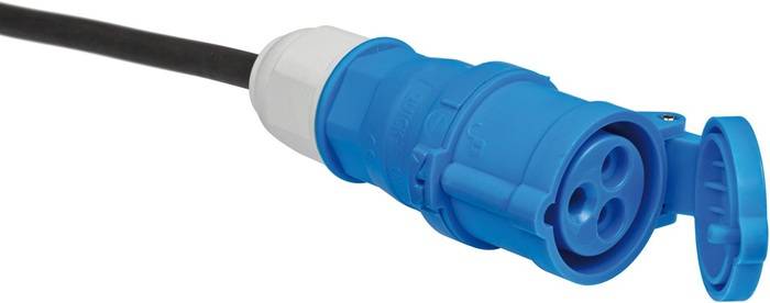 CEE-Verlängerungskabel H07RN-F 3G1,5 Kabel-L.10m IP44 Gummi-Neopren schwarz