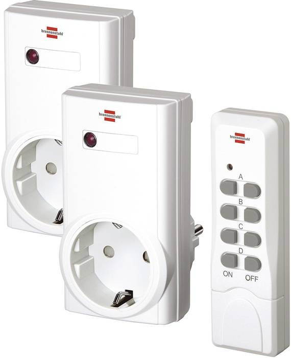 Funkschaltset RCS 1000 N Comfort Reichweite b.25m m.Batterie Brennenstuhl