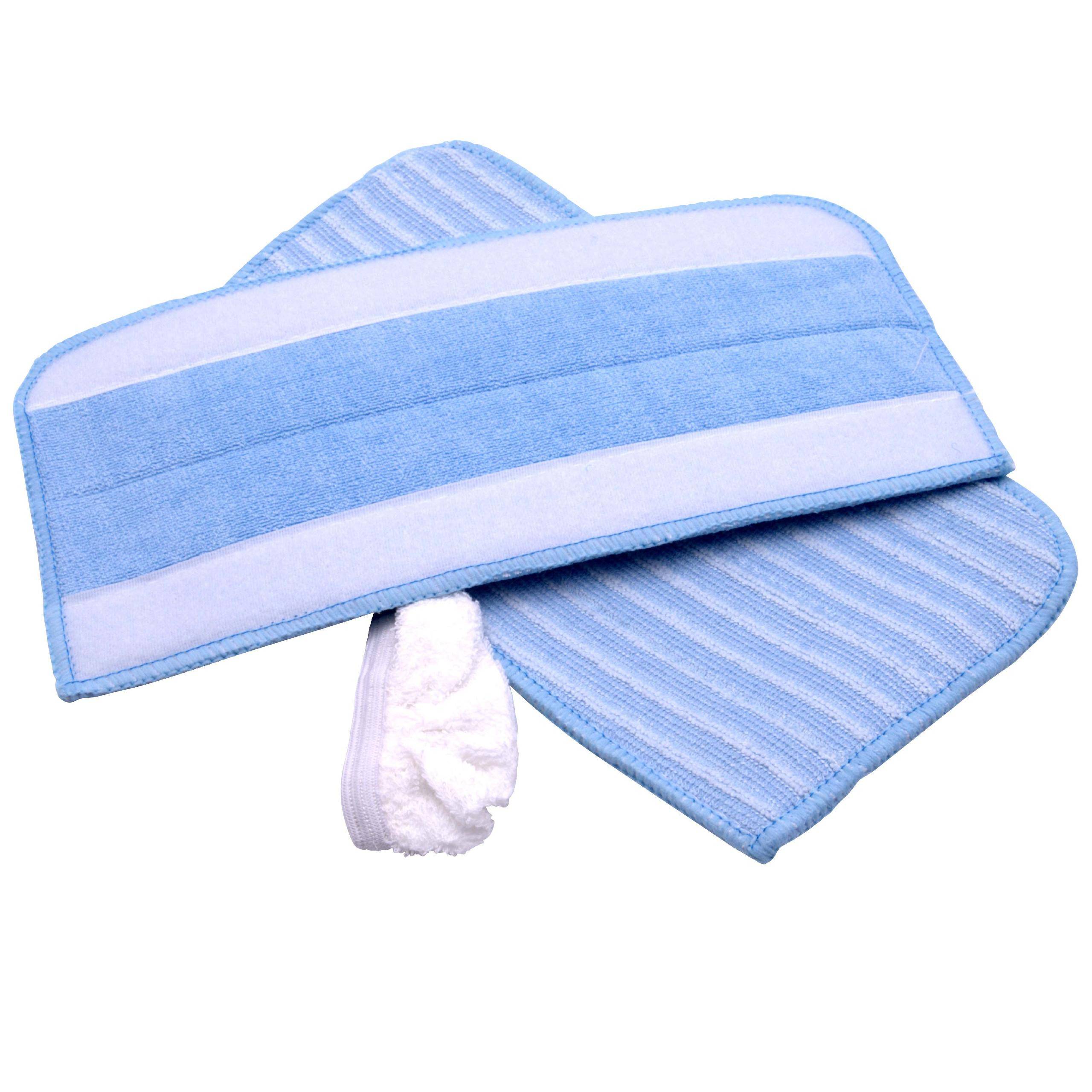 Wischtuch Set (3-tlg.) 1x Baumwolltuch, 2x Mikrofasertuch Ersatz für Dirt Devil 0319001 Dampfreiniger, Dampfmop