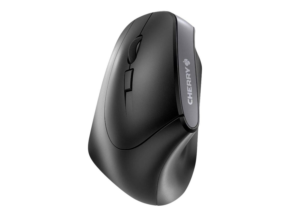 CHERRY MW 4500 LEFT - Maus - ergonomisch - Für Linkshänder - optisch - 6 Tasten - kabellos - kabelloser Empfänger (USB)