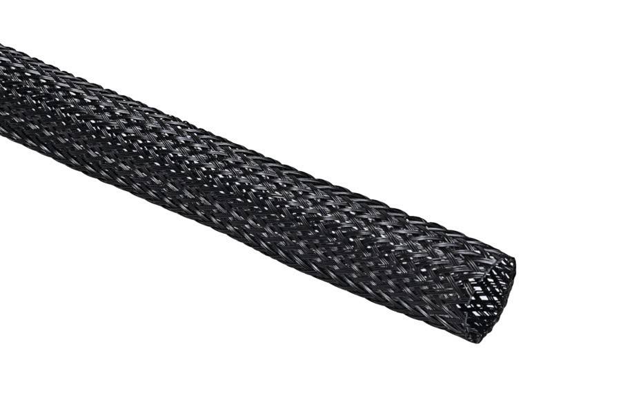 HellermannTyton Polyester Geflechtschlauch HEGPL12-PET-BK (300)