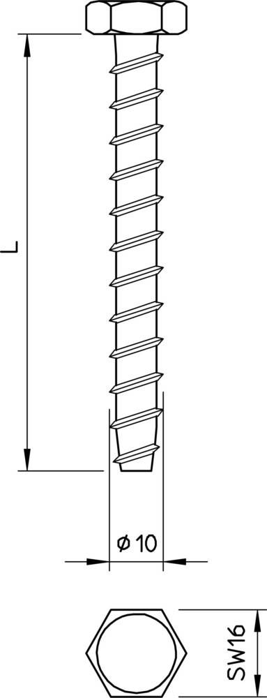 OBO Bettermann Brandschutz-Schraubanker MMS-plus 10x80