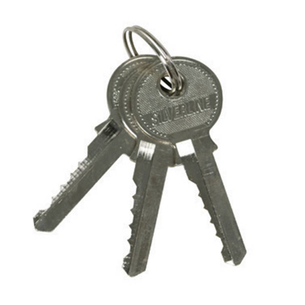 Edelstahl Rundschloss 70 mm inkl. 3 Schlüssel