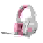SADES Dpower SA-722 Gaming Headset, weiß/pink, 3,5 mm Klinke, kabelgebunden, Stereo, Over Ear, PC, PS4 u. 5, Xbox, Ninte