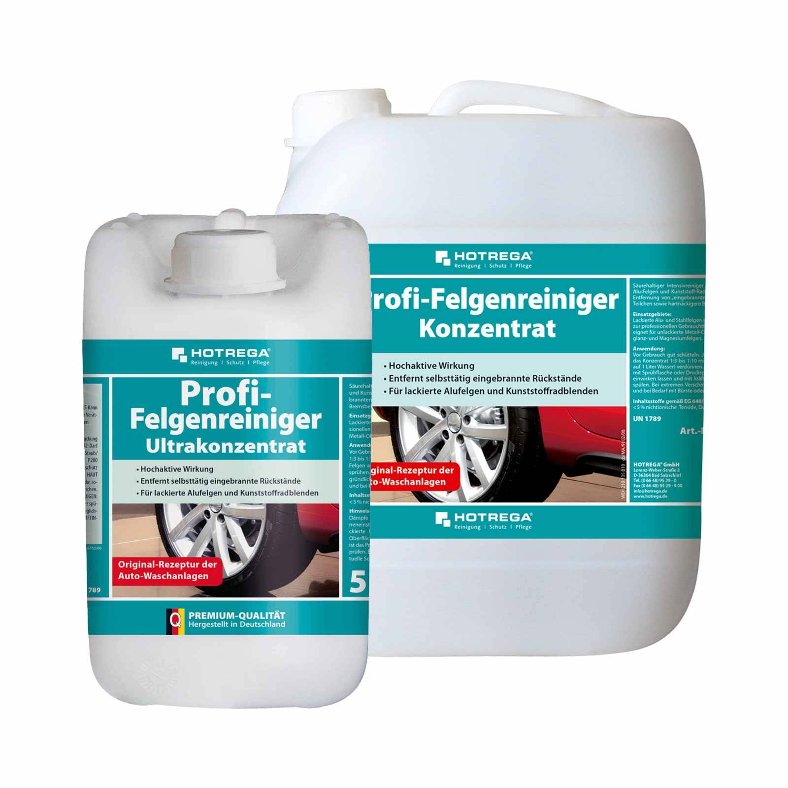 HOTREGA Profi Felgenreiniger Konzentrat Gebinde - Inhalt:5 Liter