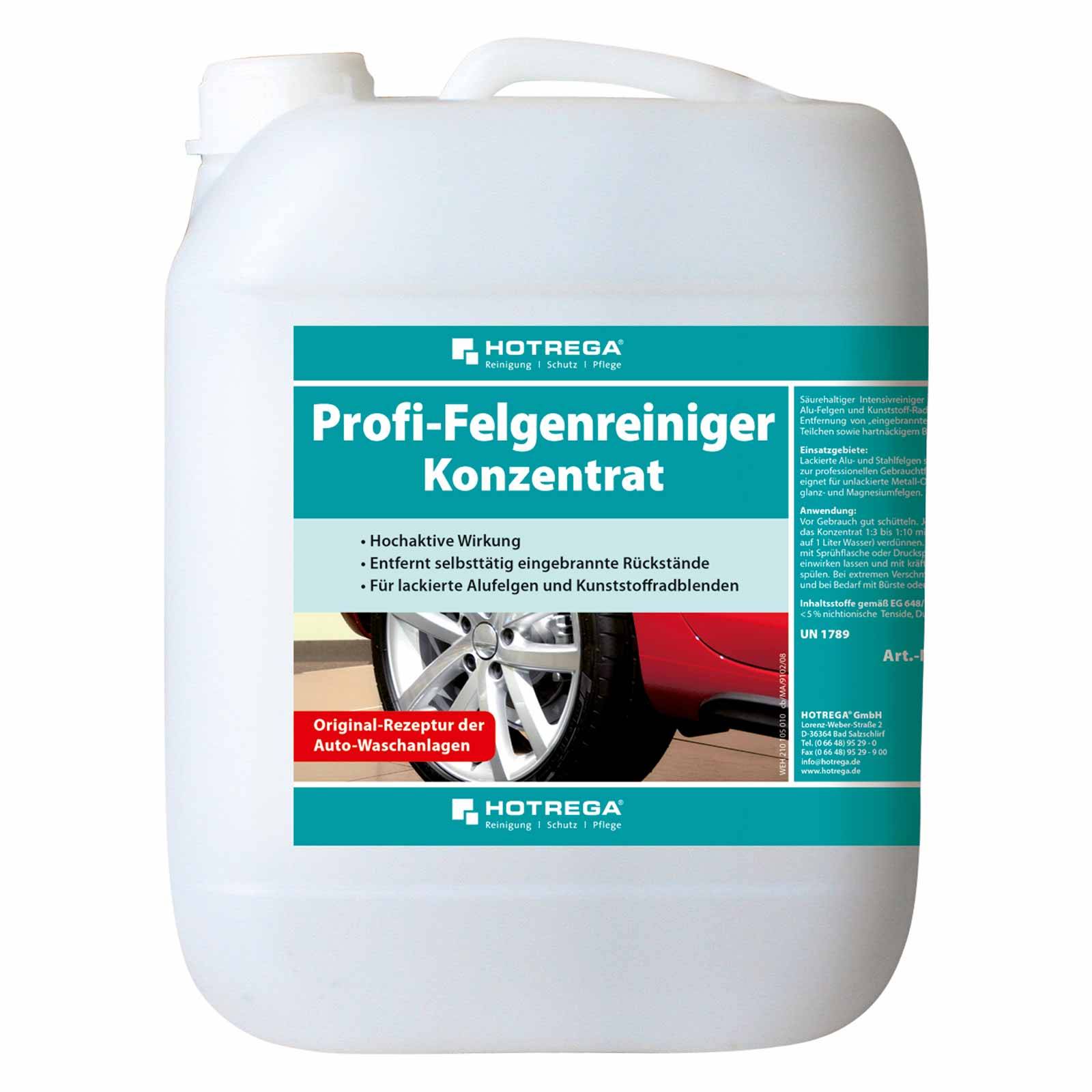 HOTREGA Profi Felgenreiniger Konzentrat Gebinde - Inhalt:10 Liter