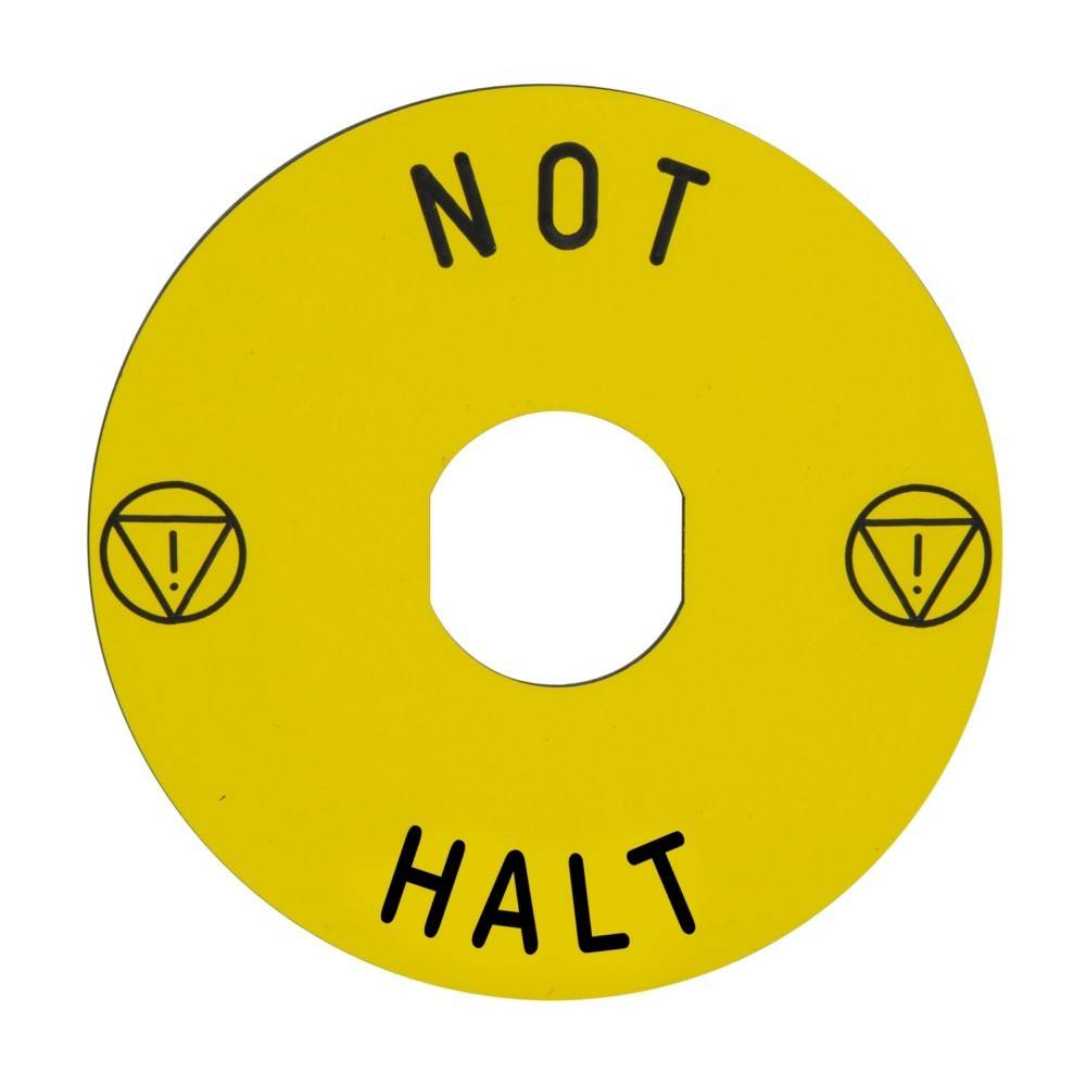 Schneider Electric Not-Halt-Schild ZBY8230