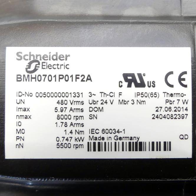 Schneider Electric Servomotor BMH0701P01F2A (0050000001331)