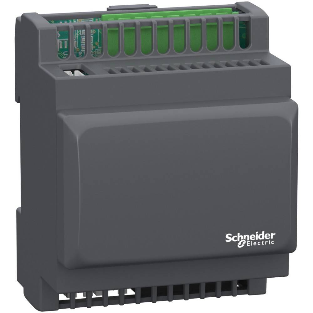 Schneider Electric elektronisches Gerät mit rechteckiger Form und sichtbaren Schaltungskomponenten; verwendet für industrielle oder elektrische Anwendungen.