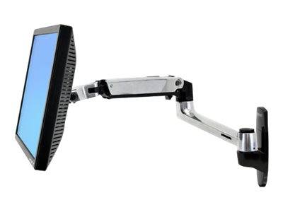 Ergotron LX Wall Mount LCD Arm - Befestigungskit (Gelenkarm, Aufbauplatte, Verlängerte Halterung)