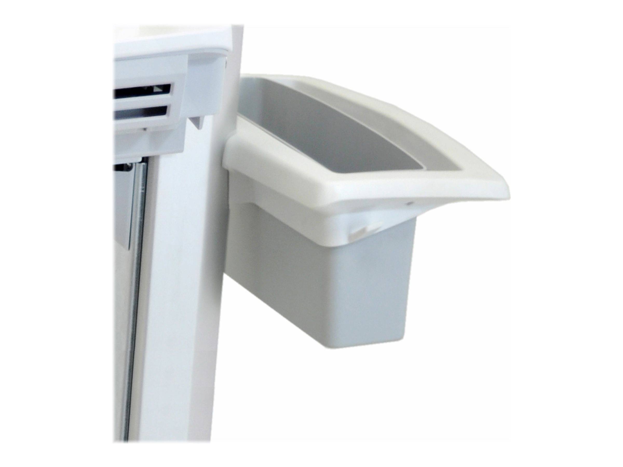 Ergotron - Wagen - für LCD-Display / PC-Ausrüstung - medizinisch - Kunststoff, Aluminium, verzinker Stahl - Grau, weiß,