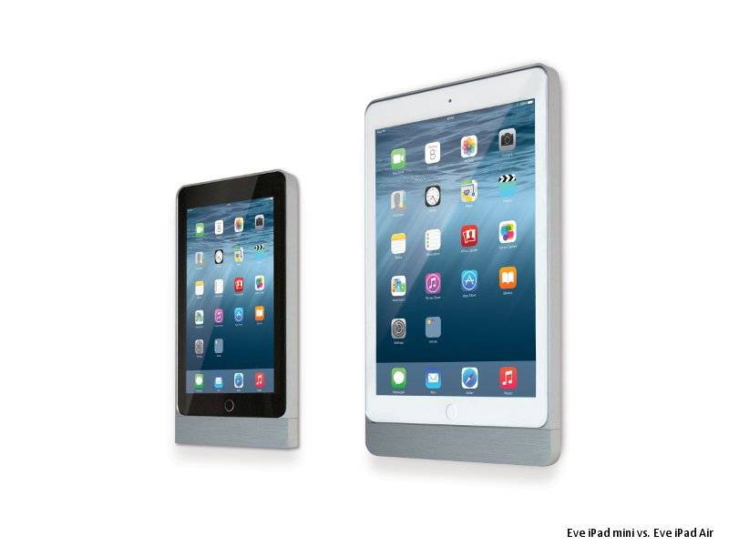 basalte Eve Wandhalterung für iPad Mini 4/5, rund silber