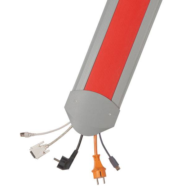 Kabelbrücke 150 cm EasyLoader Flexi, Farbe: rot, inkl. 2 Endkappen