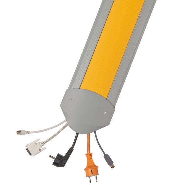 Kabelbrücke 150 cm EasyLoader Flexi, Farbe: gelb, inkl. 2 Endkappen