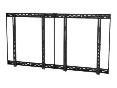 Peerless-AV SmartMount DS-VW655-2X2 - Klammer - für 2x2-Videowand - schwarze Pulverbeschichtung - Bildschirmgröße: 116.8-139.7 cm (46"-55")