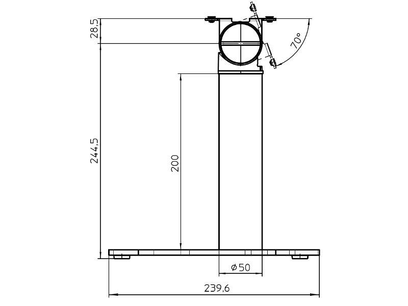 Novus POS Tablet Monitor Tischständer mit VESA Halterung (882+0309+000) silber