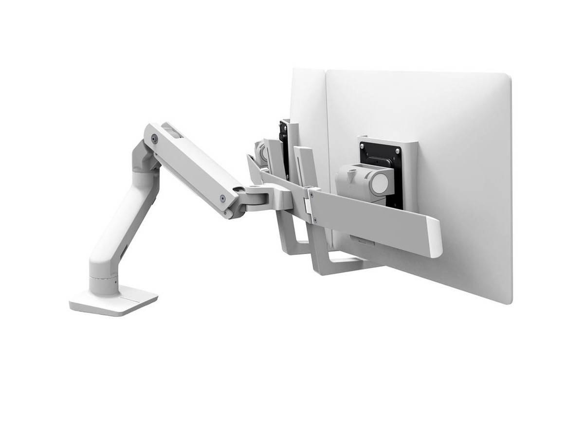 Ergotron HX Dual Monitorhalterung für 2 Monitore für USM Tisch, weiß (46-477-217...
