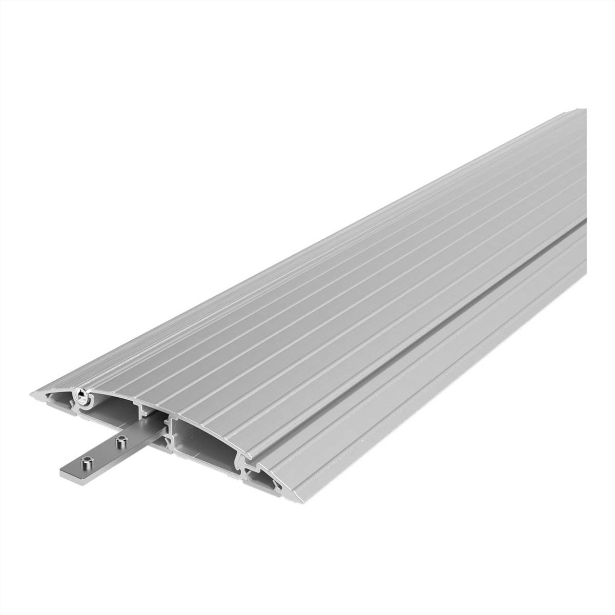 DATAFLEX Addit Kabelschutz, gerade 412, silberfarben, 90 cm