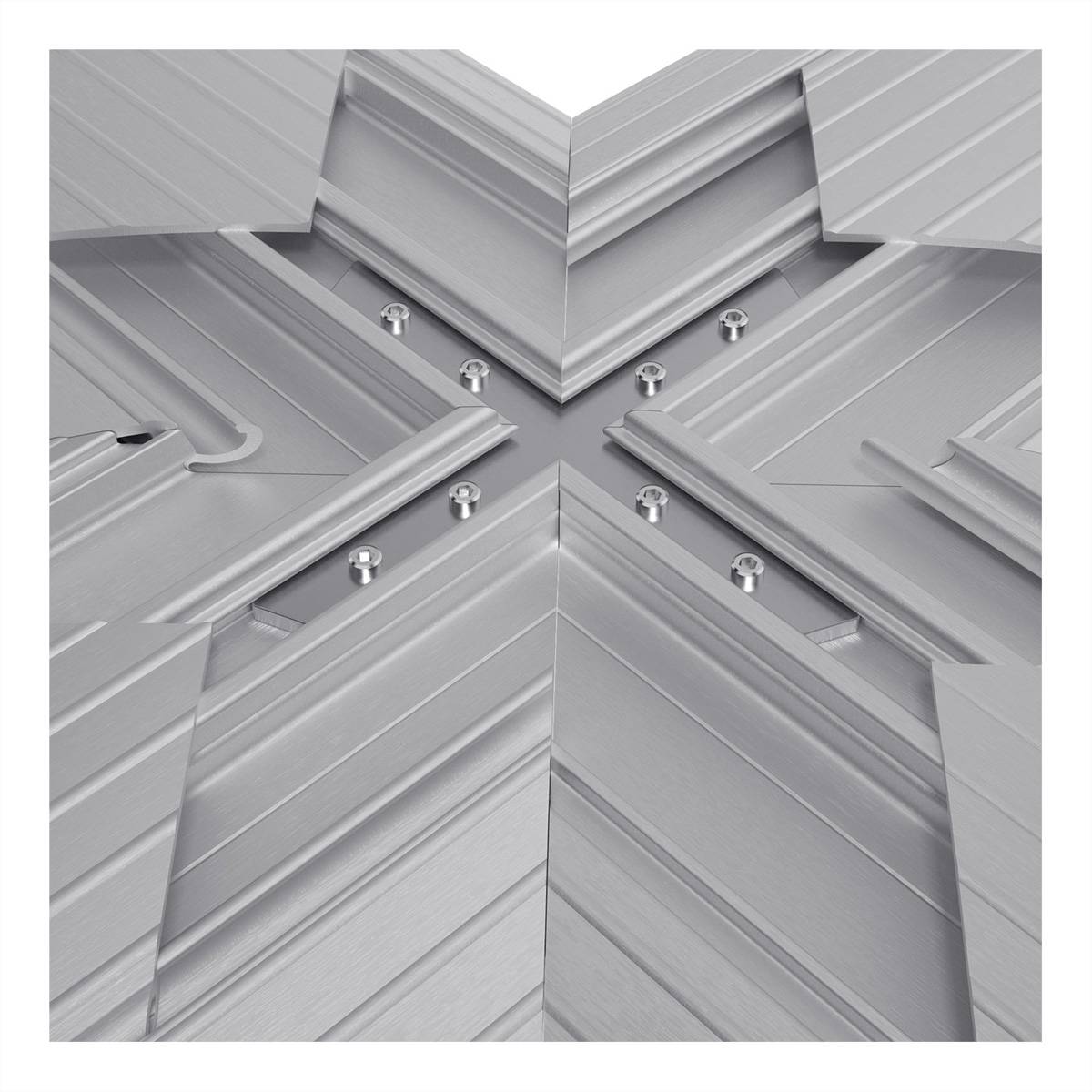 DATAFLEX Addit Kabelschutz, Kreuzverbindung 462, silberfarben