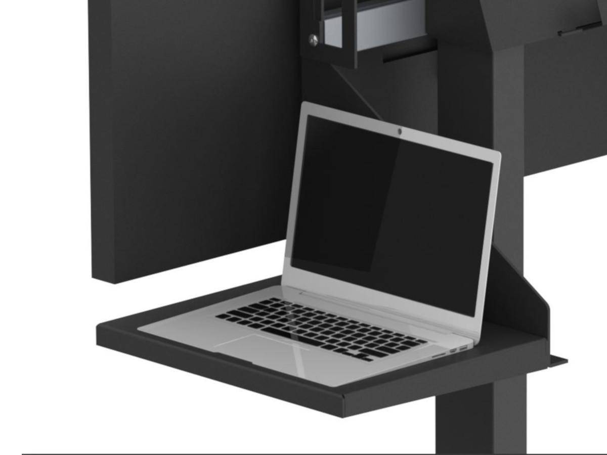 SMS Zubehör Func Side Shelf Laptop / Notebook Ablage (C220007-4A), weiß