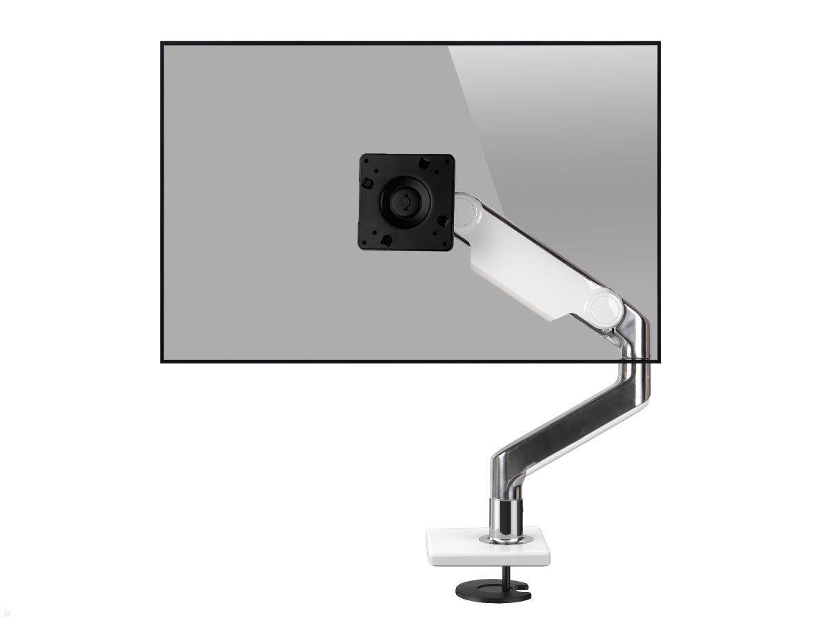 Humanscale M8.1 Monitor Tischhalterung Durchschraub schräg, weiß