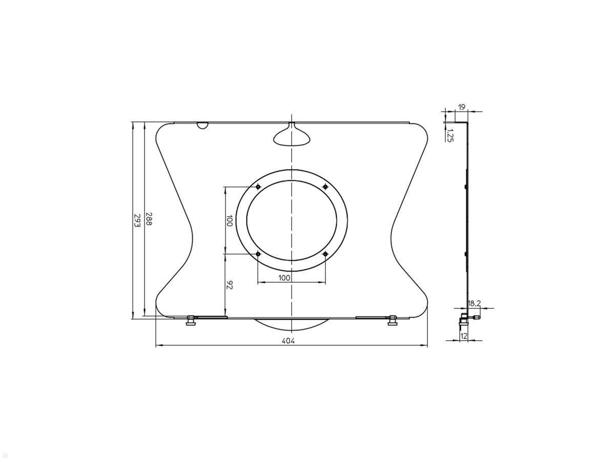Novus Zubehör Laptophalter für MY und CLU, weiß (795+9161+000)