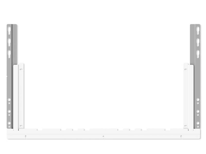 SMS Slim Fixed - Befestigungskit (Wandbefestigung) - für LCD-Display - weiß, Sil